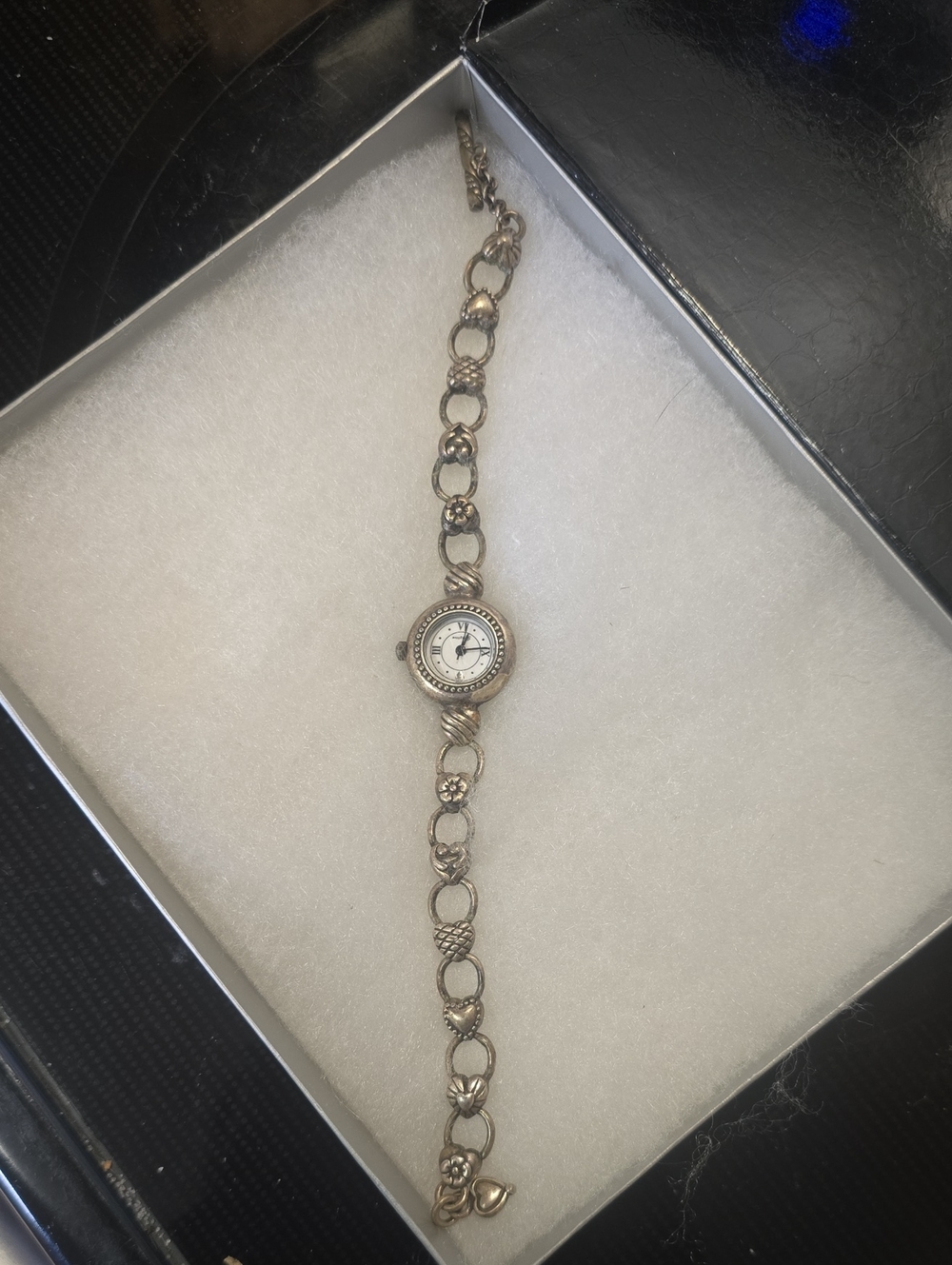 Brighton Silver-Tone Women'sWatch - Elegant Chain Link Design - NEEDS BATTERY